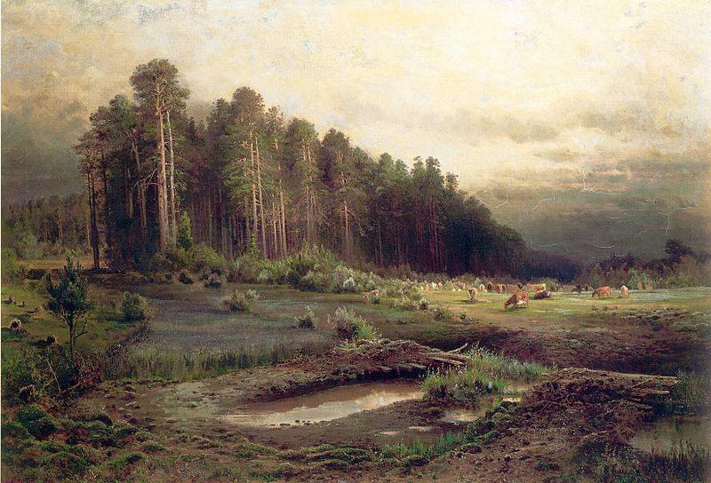 Alexei Savrasov Oil on canvas painting entitled Germany oil painting art